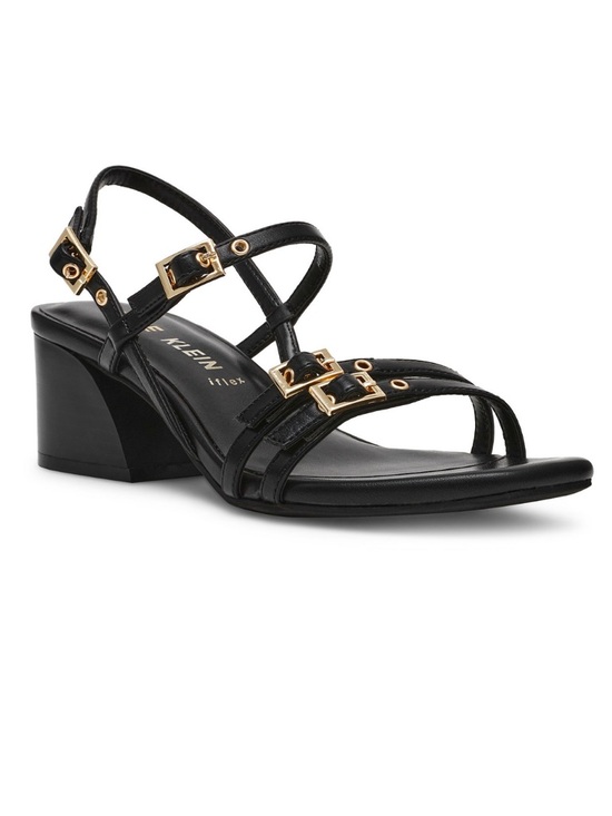 Anne Klein Shoes - Anne Klein Women's Mackenzie Strappy Buckle Block Heel Dress Sandals- Size 6.5
